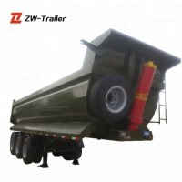 Multi function 45m3 transport sand stone 80 tons dump semi trailer