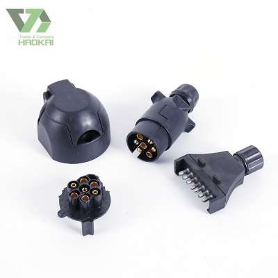 High Quality PVC Plastic 7 Pin Auto Trailer Plug