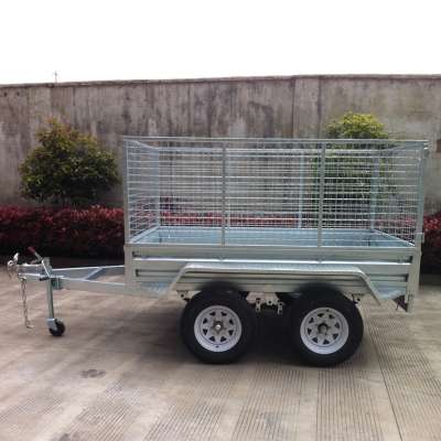 Simple Design Galvanised Transportation Caged Car Box Trailer