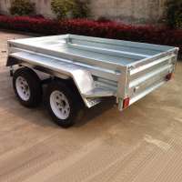 High Quality Agriculture Farm Dual Axle Trailer With Cage